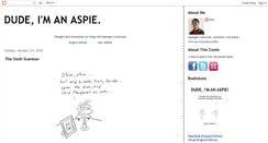 Desktop Screenshot of dudeimanaspie.com